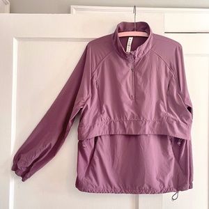 Lululemon Ripstop Run Jacket / half zip / Windbreaker - PLUM / Purple - 8 medium